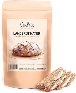 SlimBack LOWER-CARB-BROTBACKMISCHUNG - 1er Pack - Keto, vegan & glutenfrei, Eiweiss-Brot-Alternative ohne Soja und Getreide