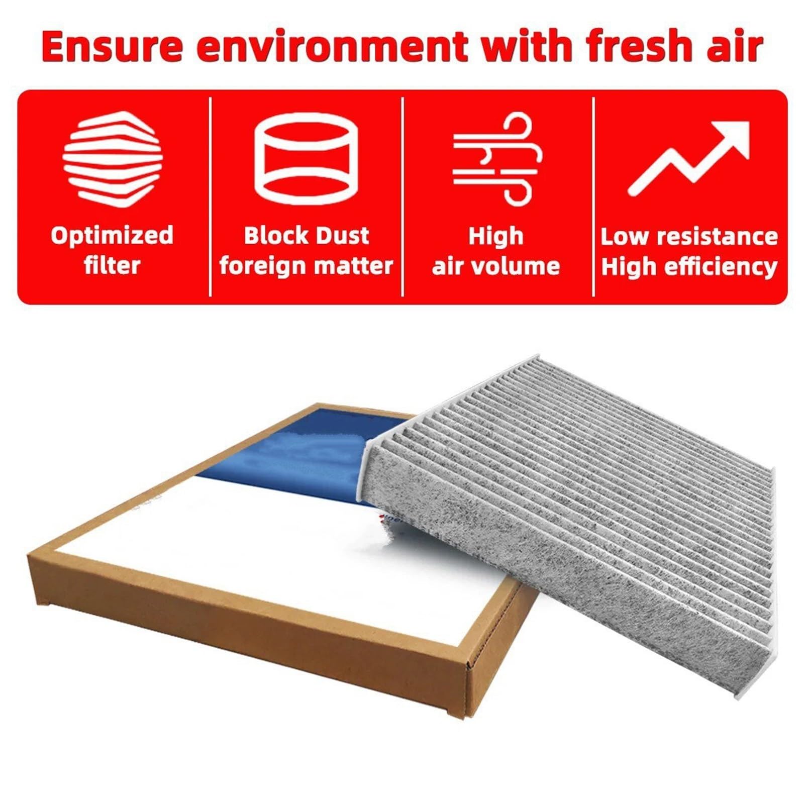 Filtre d’Habitacle Pour NISSAN Pour PATHFINDER Pour SENTRA 1/2/5 Pièces Cartouches Filtrantes Conviennent Filtre Climatisation Cabine 27277-6CA0A