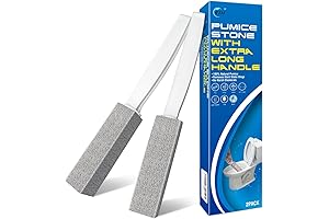 4th Pumice Stone Toilet Bowl Cleaning Scouring Stick with Extra Large Handle...