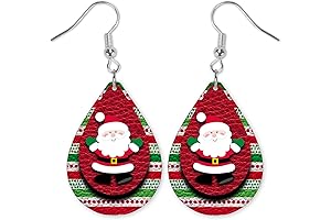 Cut Santa Earrings for Women: Festive Holiday Accessories