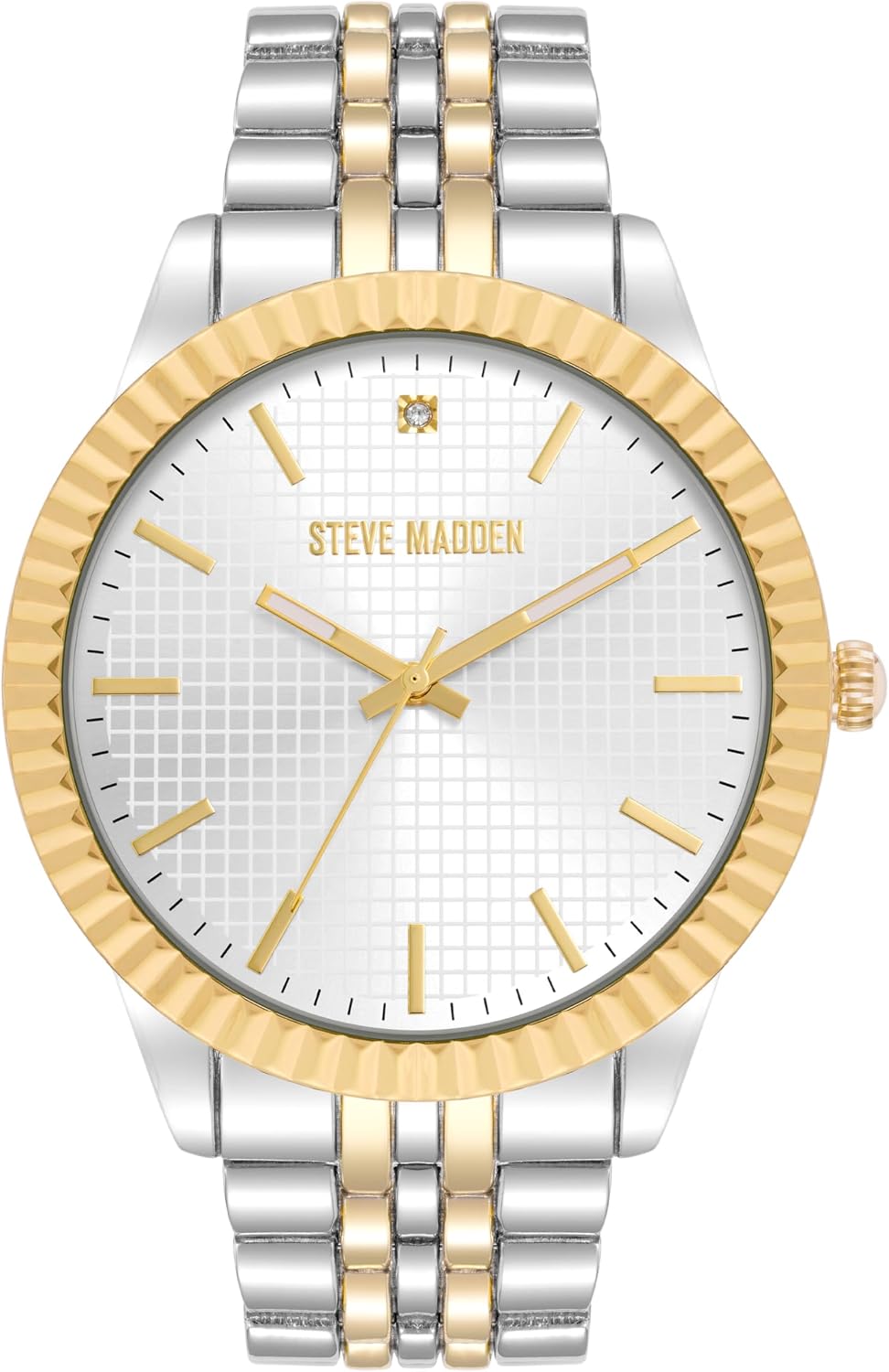 Steve Madden Men's Genuine Diamond Dial Bracelet Watch