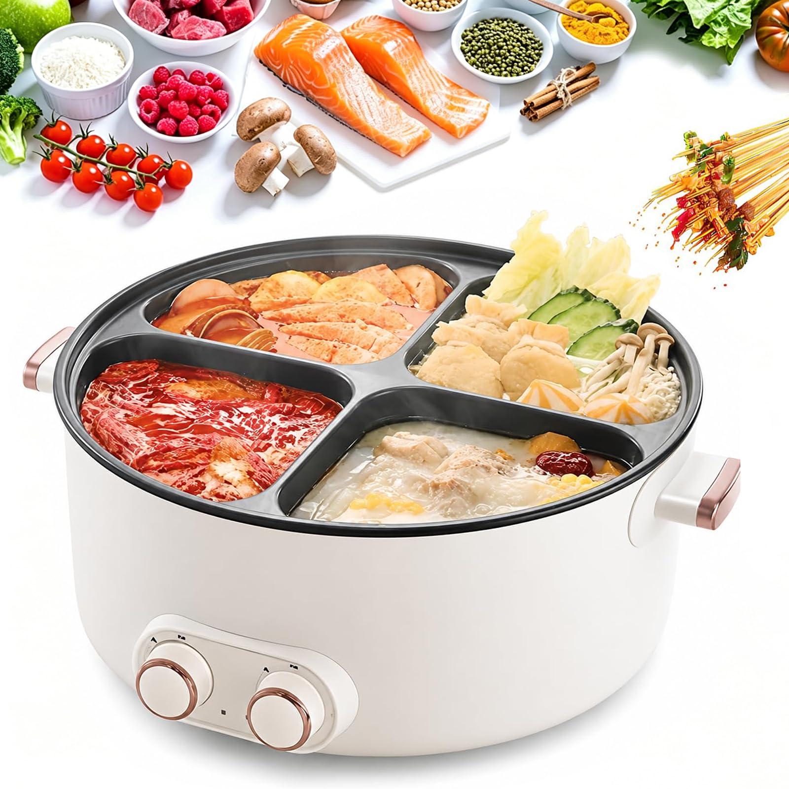 Marmite électrique 4 grilles pour réussir votre hot pot à la maison