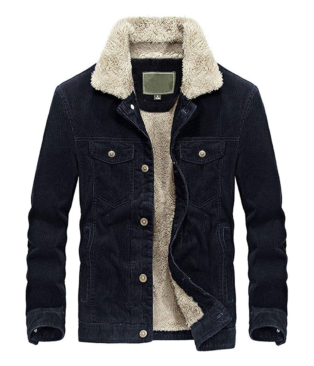Slim Fit Corduroy Denim Jacket 