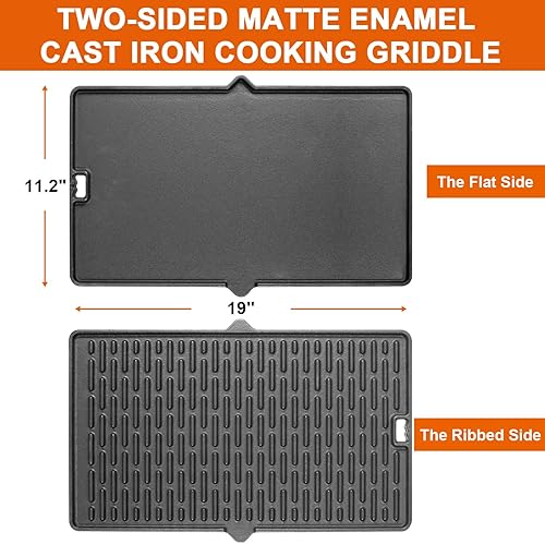 Miniatura 16 de 7658 - Parrilla de hierro fundido para Weber Spirit 200/300 y Spirit II Serie 200/300 E210, E310, accesorios para Genesis Gold B/C, Silver B/C