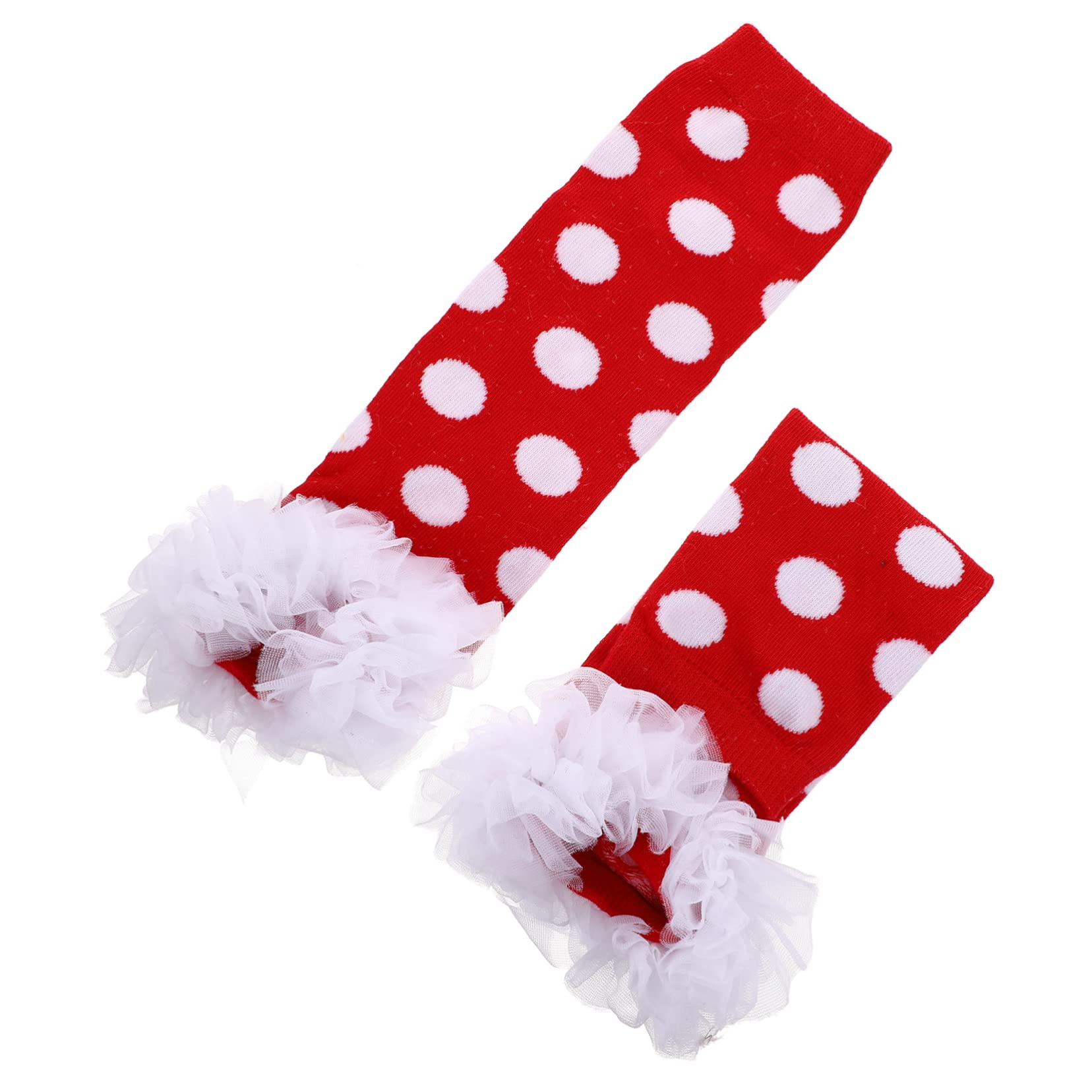 VANZACK Comfortable Cotton Leg Warmers 1 Pair Ruffle Leg Muffs Winter Boot Cuff Girls Warmer for Toddlers