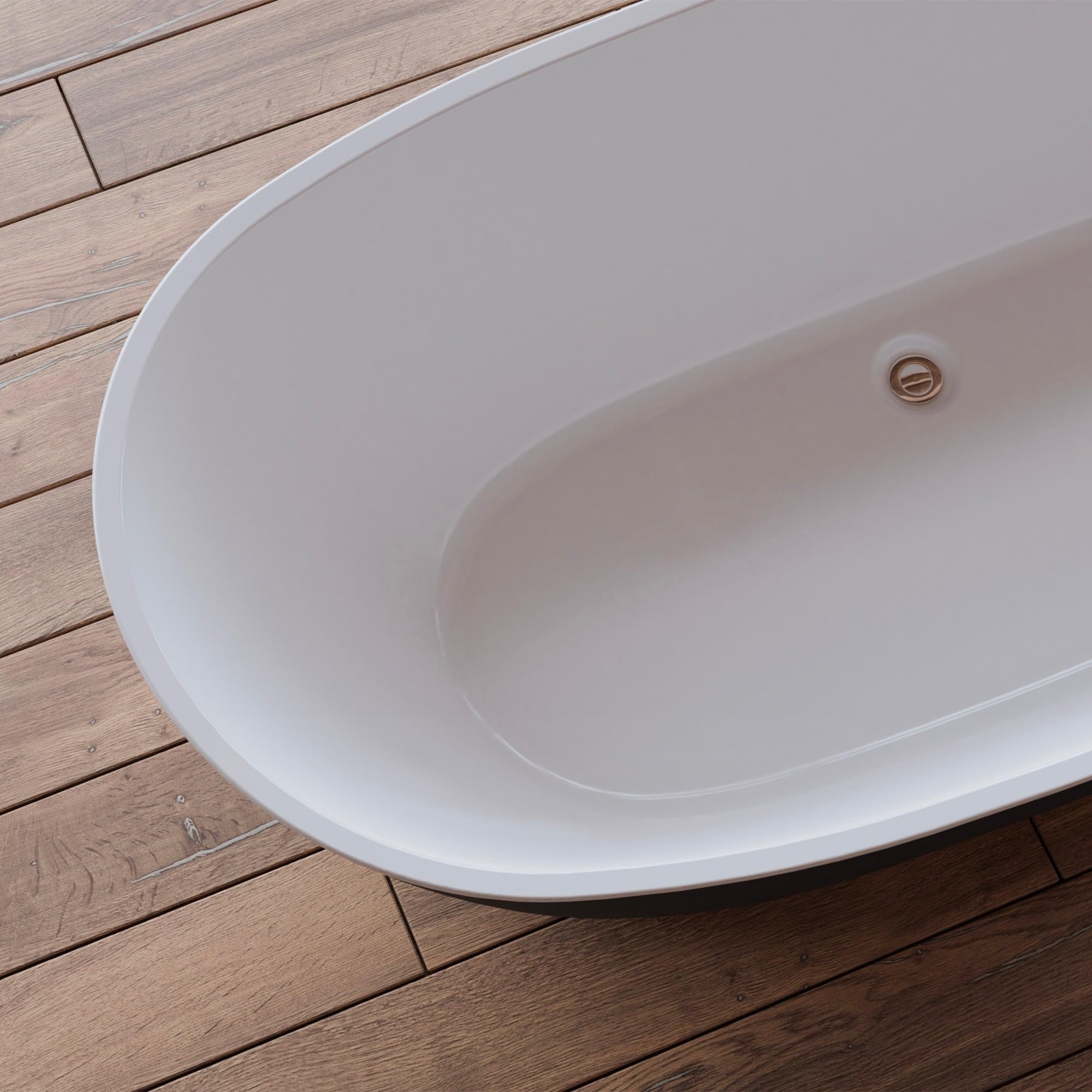SPALINA Venecia Noire - Bañera exenta Oval L. 170 x l. 80 cm