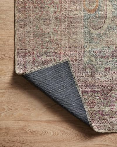 Miniatura 9 de Amber Lewis x Loloi Colección Georgie GER-03 - Alfombra de pasillo de 2 pies 6 pulgadas x 7 pies 6 pulgadas, color jade y atardecer