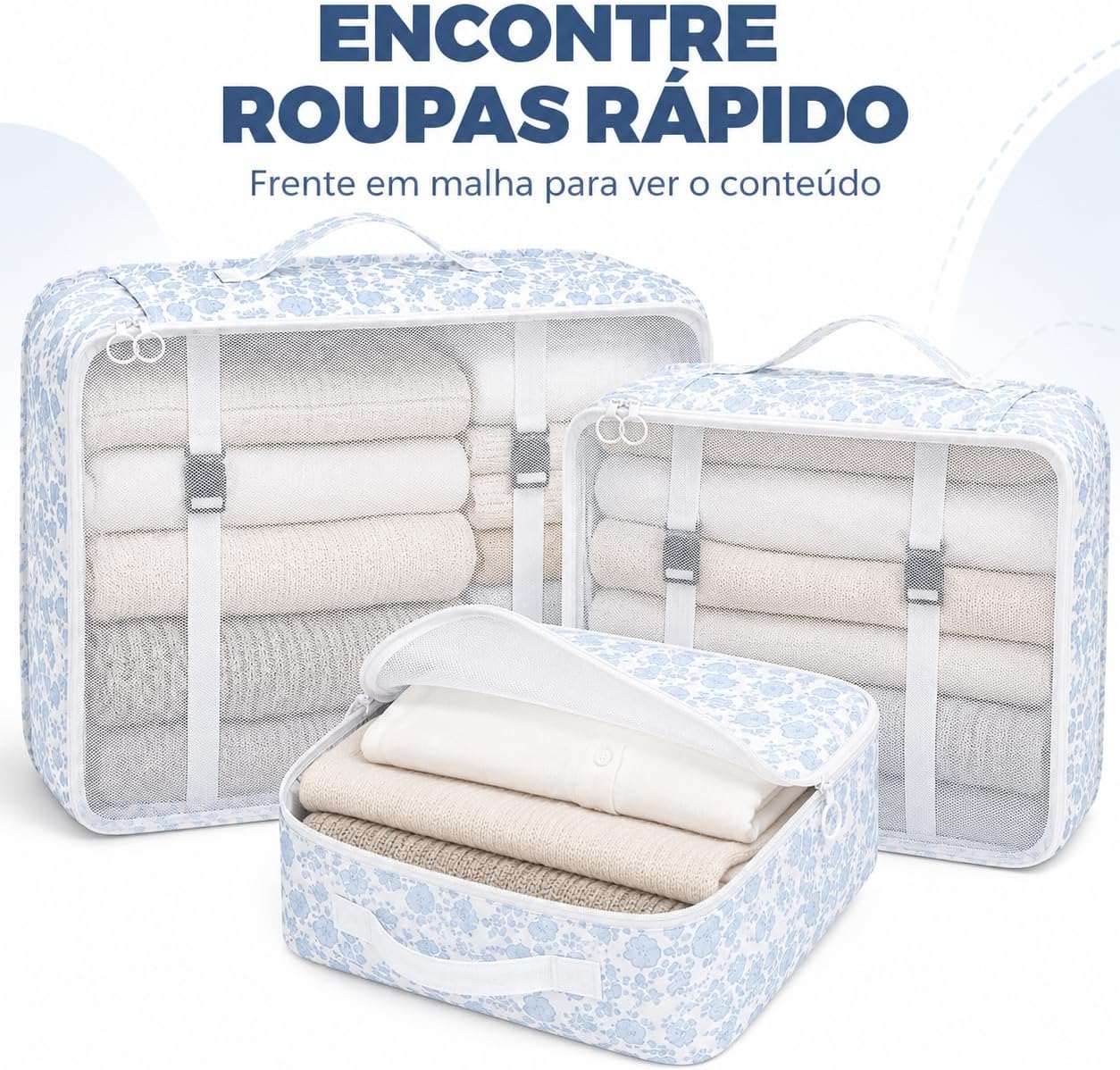 Organizador de Mala para Viagem, Cubos Organizadores de Bagagem com Necessaire para Roupas Sapatos, Bolsas Dobráveis Impermeáveis para Malas, Acessórios de Viagem Unissex Organizador de Mala para Viagem, Cubos Organizadores de Bagagem com Necessaire para Roupas Sapatos, Bolsas Dobráveis Impermeáveis para Malas, Acessórios de Viagem Unissex