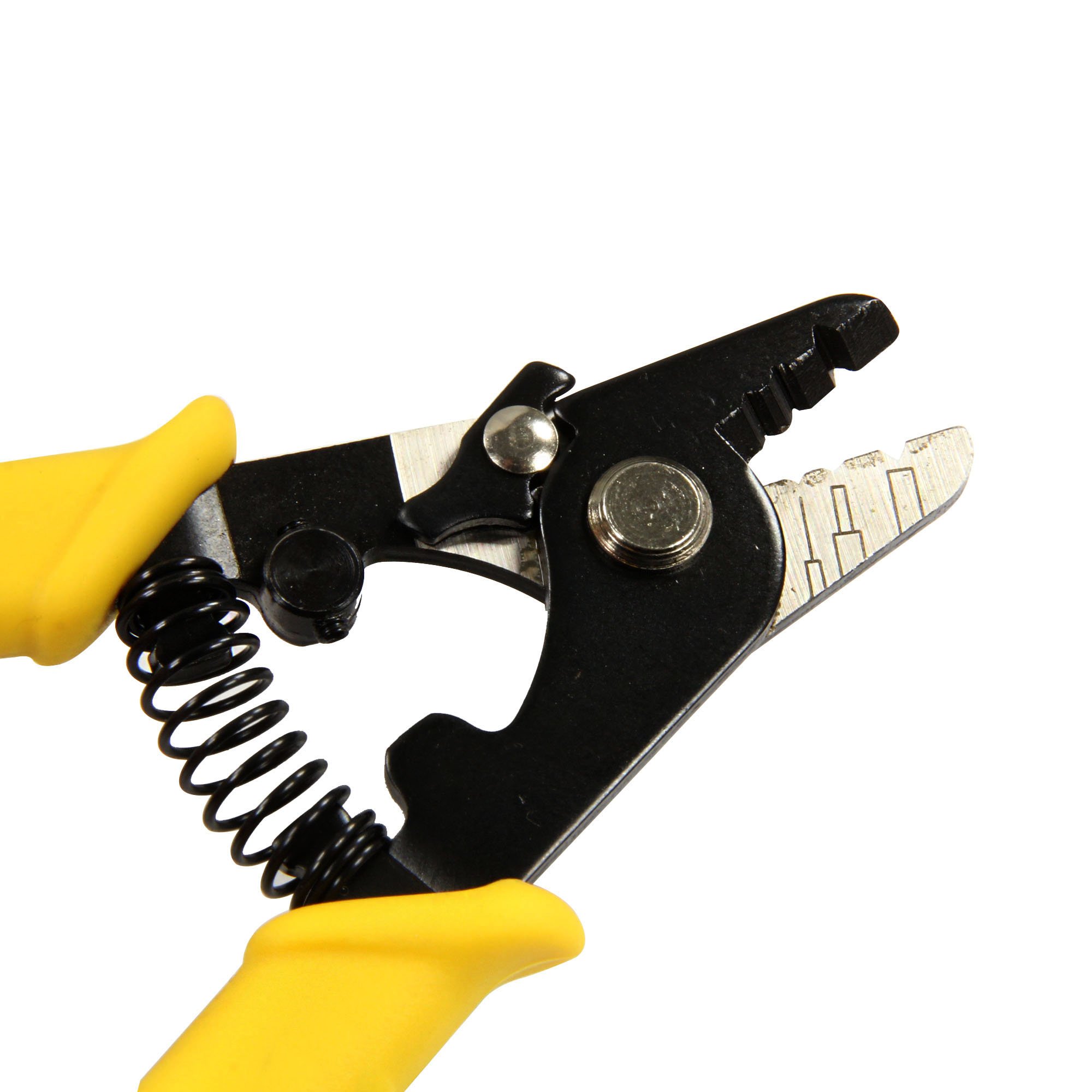 Jonard Tools JIC-375 Pince à dénuder à trois trous avec poignée en TPR, 15,2 cm de long