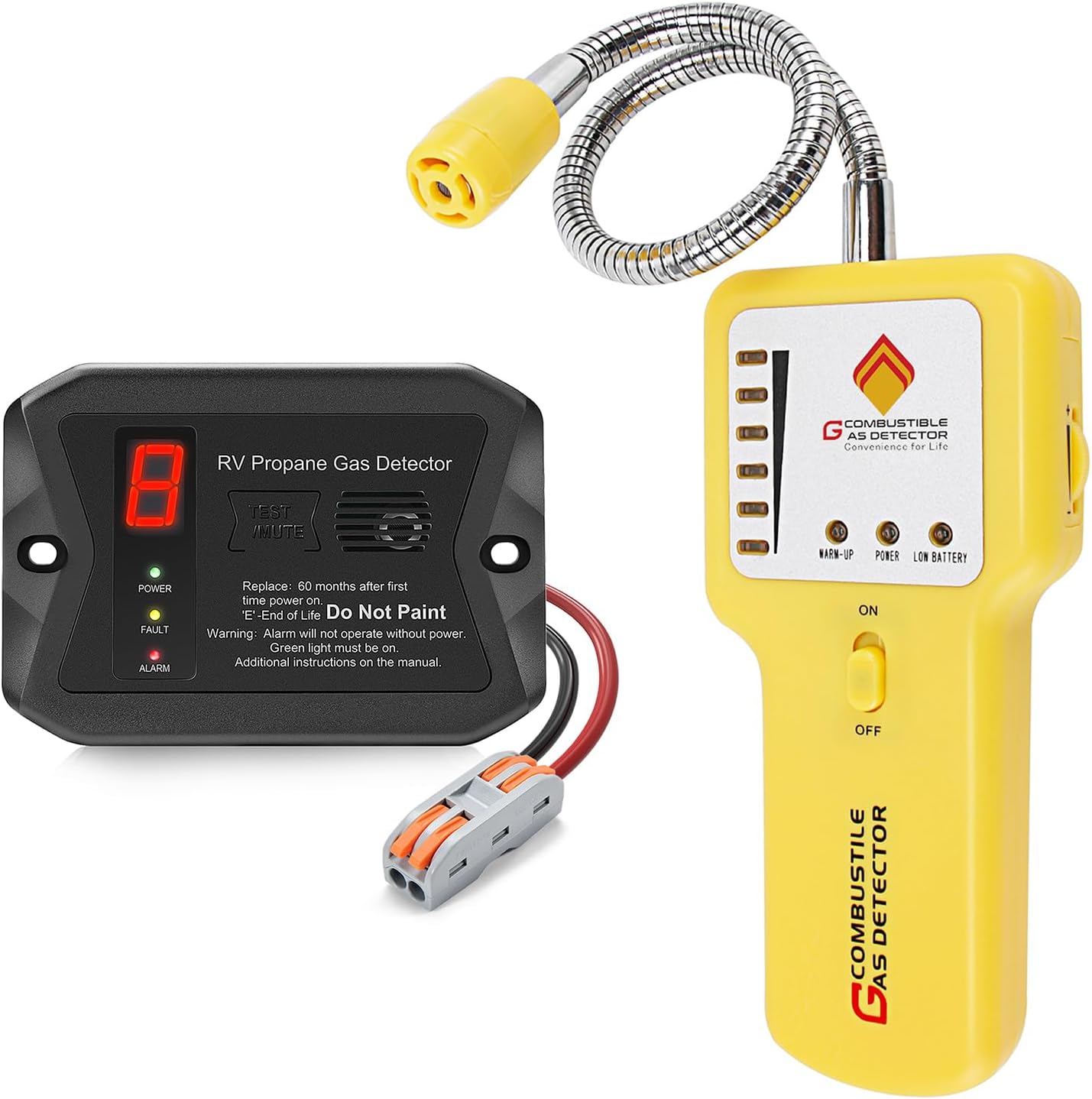 VITITE RV Propane Gas Detector ＆ Y201 Natural/Propane Gas Detector