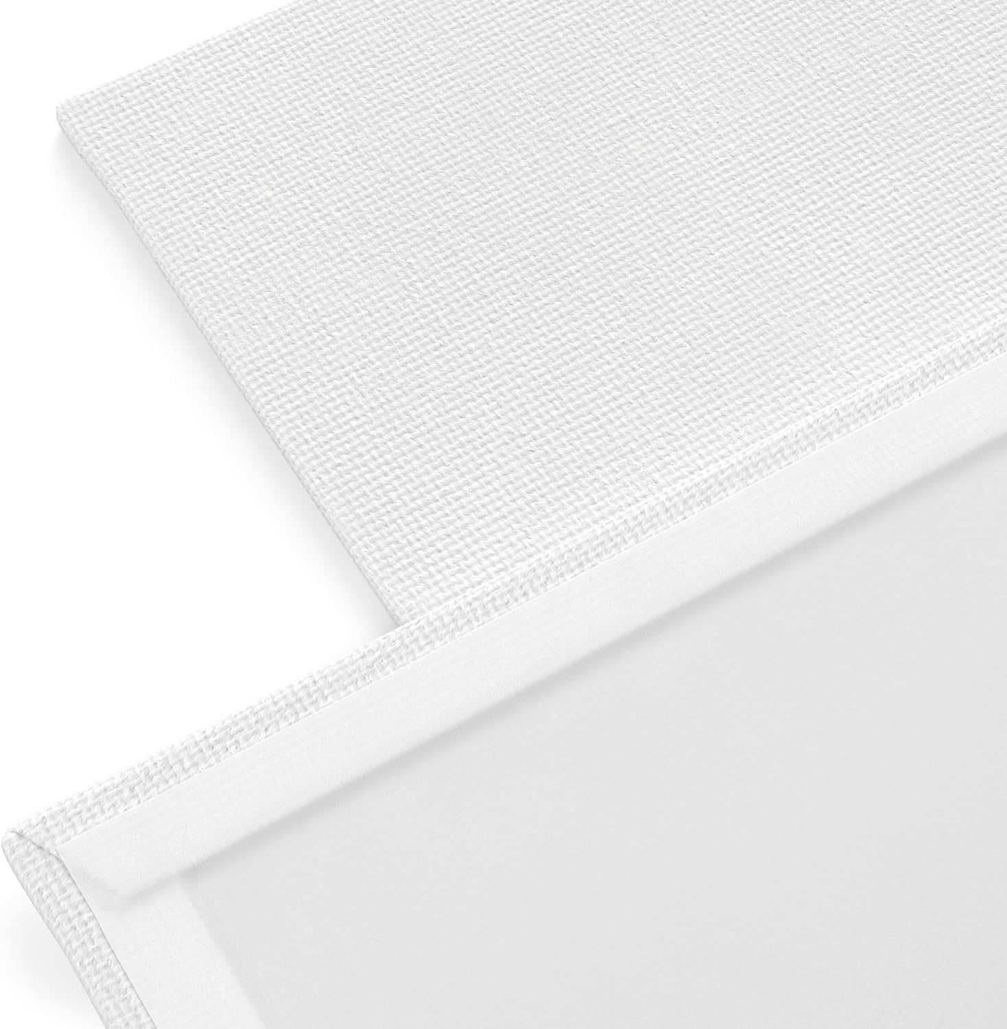ARTEZA Square Canvas Panels, 12 x 12 in, Pack of 14, 100% Cotton Pre-Primed Canvas Boards for Acrylic, Oil, Gouache, Tempera, Pouring Paint, Crafts, and Wall Art