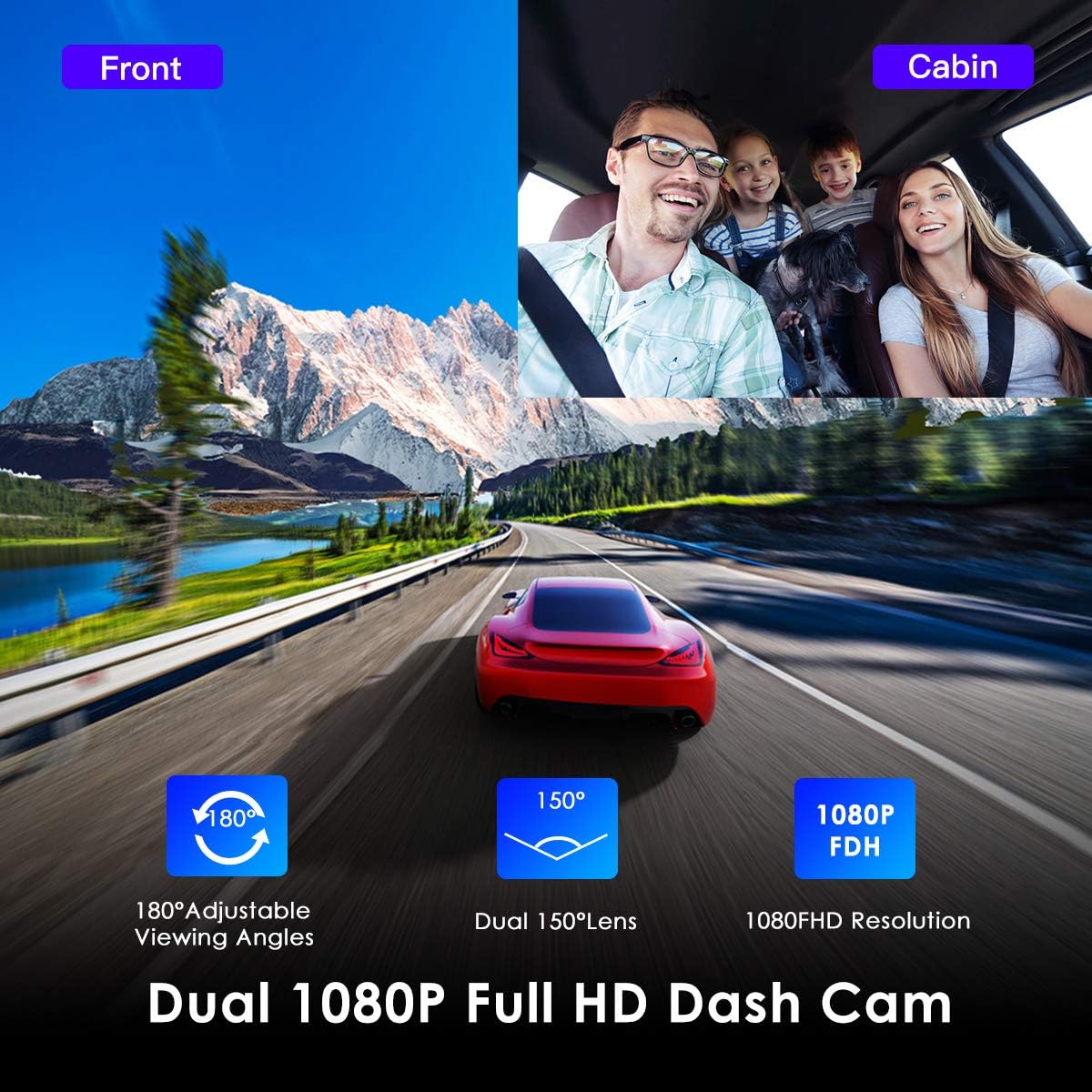 Super Sale 🛒 Dual Dash Cam Full HD 1920x1080P Inside and Outside Car Camera Dash Cams 3 LCD with Super Capacitor, Sony Sensor, WDR, Super Night Vision, G-Sensor, Loop Recording, Motion Detection for Uber Lyft Flash Deals - 70% OFF Dual Dash Cam Full HD 1920x1080P Inside and Outside Car Camera Dash Cams 3 LCD with Super Capacitor, Sony Sensor, WDR, Super Night Vision, G-Sensor, Loop Recording, Motion Detection for Uber Lyft