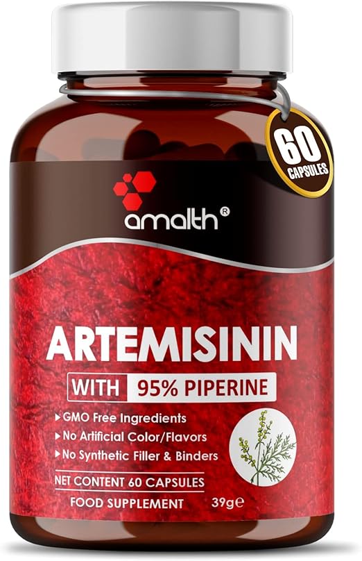 Artemisinin or Artemisia Absinthium 205mg Extract 60 Capsules Vegan