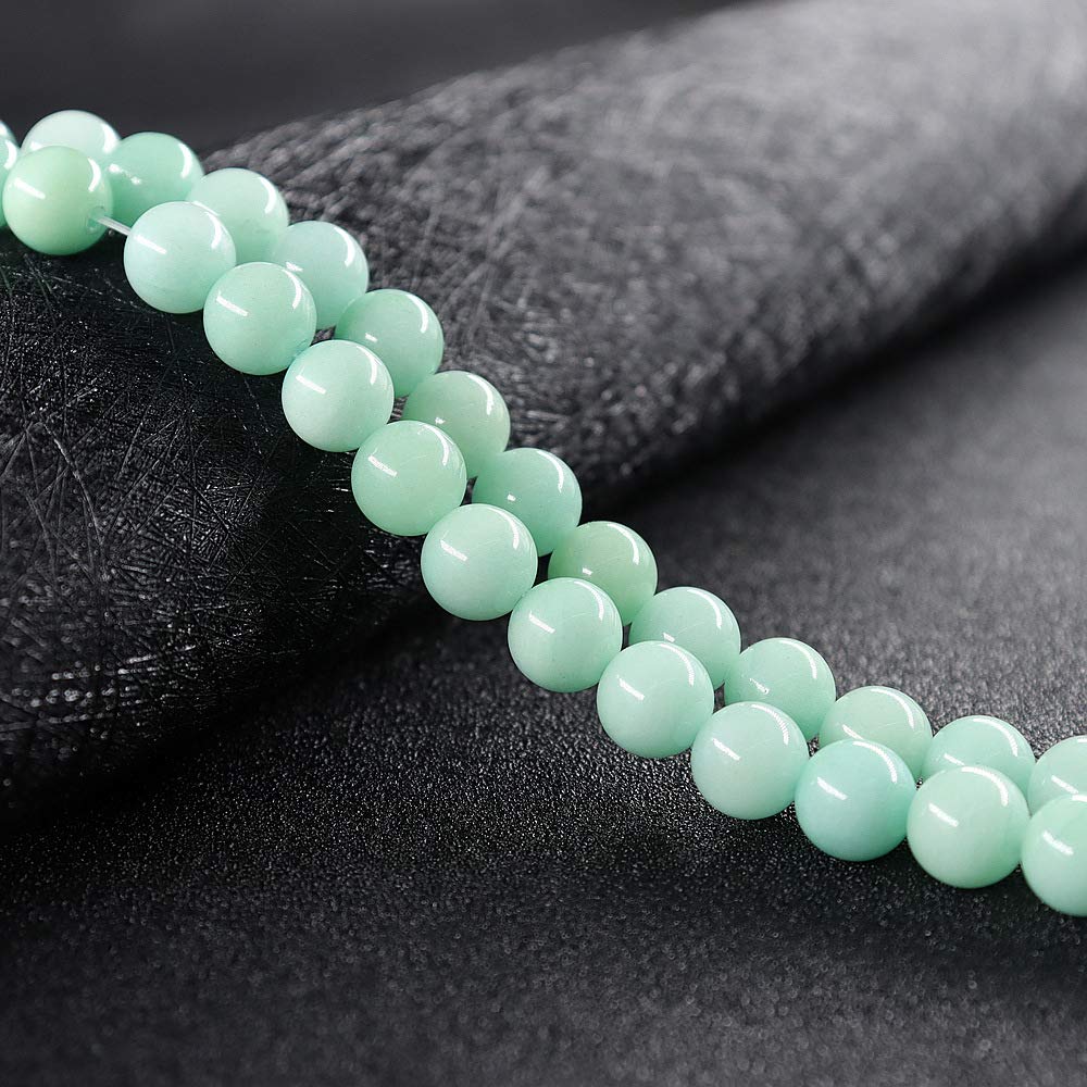 Natural Stone Beads Gemstone Round Loose Beads for Bracelet Necklace Earrings Jewelry Making DIY Crafts Design(1strand 6mm 60pcs)
