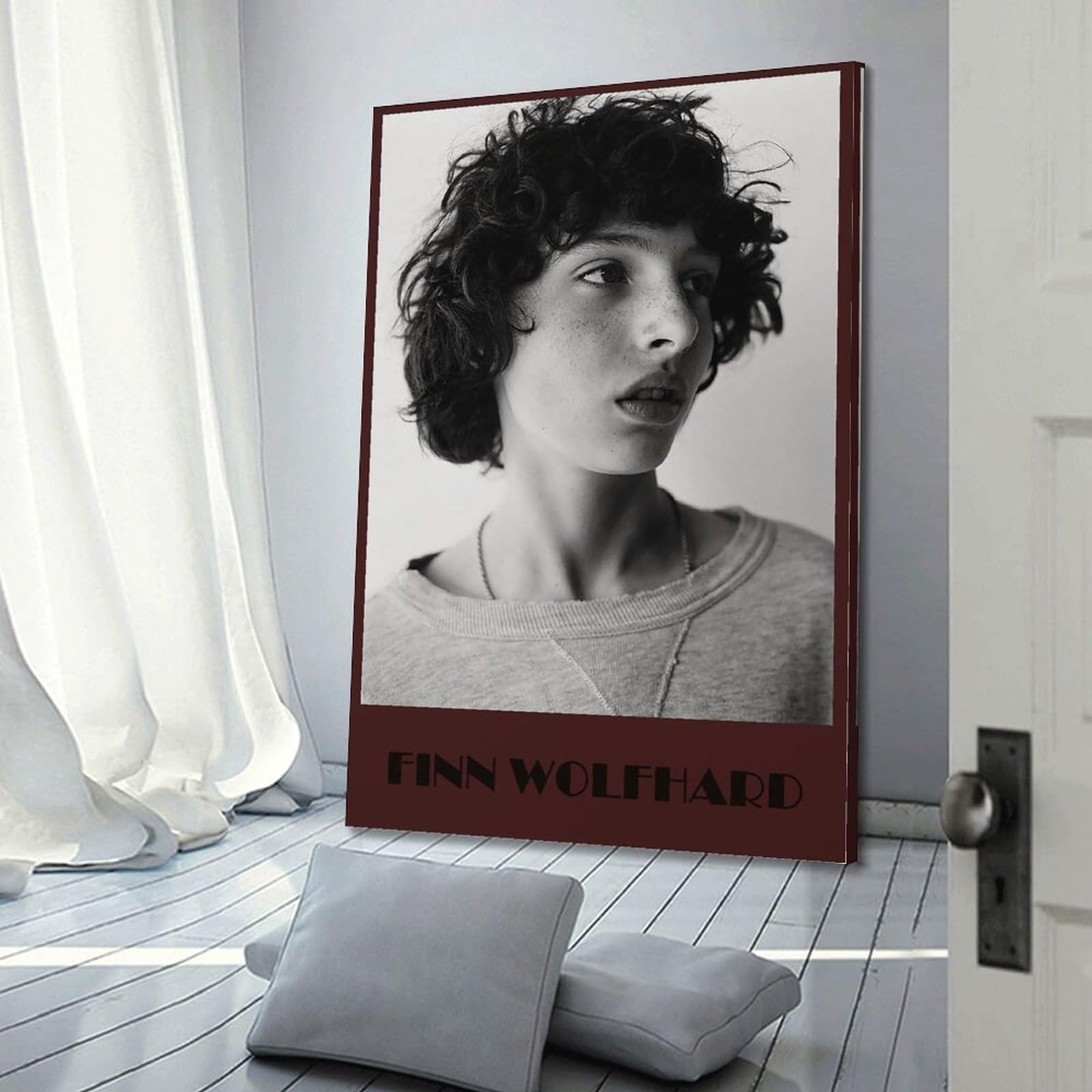 Amazon.com: Runaway Finn Wolfhard Poster Canvas Posters Wall Art