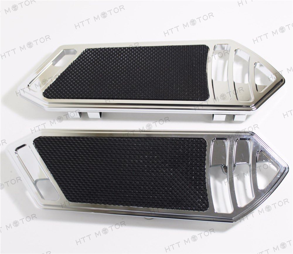 XKMT- Rider Front FootBoard Floorboard Compatible With H-D Touring Softail 84-15 Chrome [B0779SCRJM]