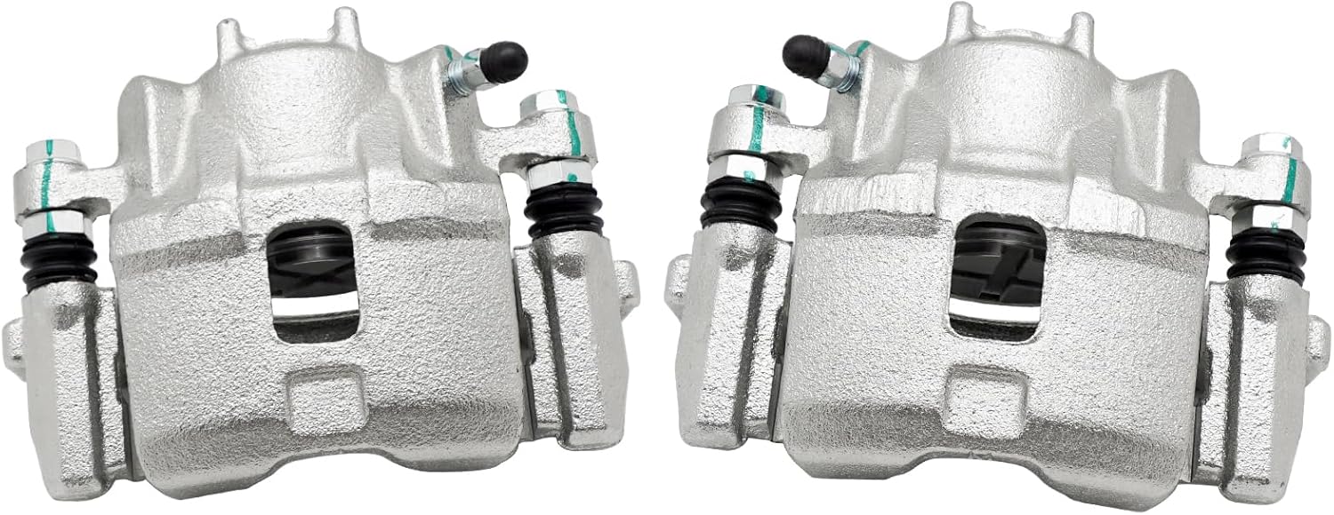 M MATI Front Left Right Brake Caliper & Ceramic Pads Kit for Honda Big Red 700 MUV700 2009 2010 2011 2012 2013 45150-HL1-A01 45250-HL1-A01 45150-HL1-A02 45250-HL1-A02 06451-HL1-A01 06452-HL1-A01