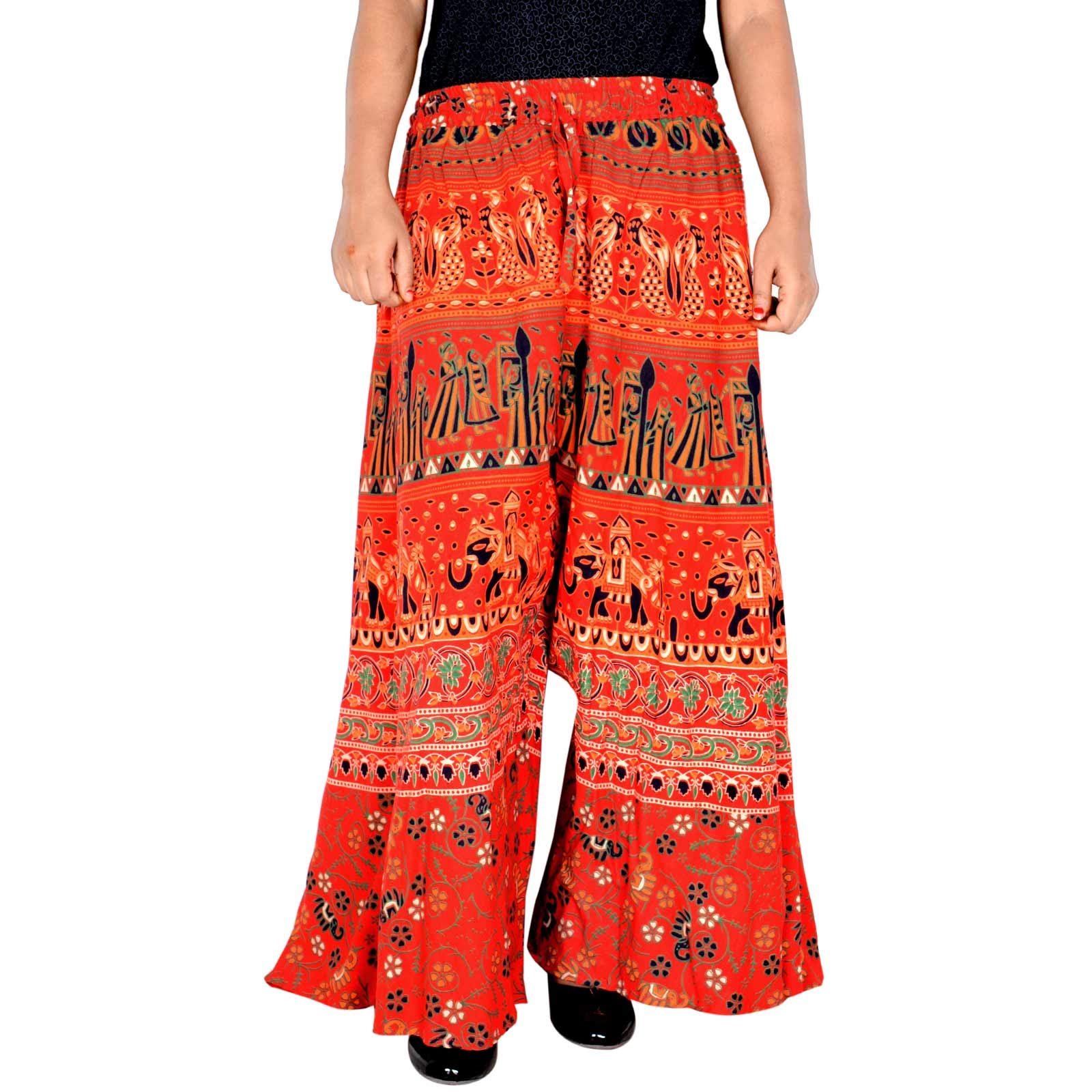 rajvila Women's Cotton Regular Fit 36 inch Length Printed Palazzo for Women(P36NT_0007)-picture-34