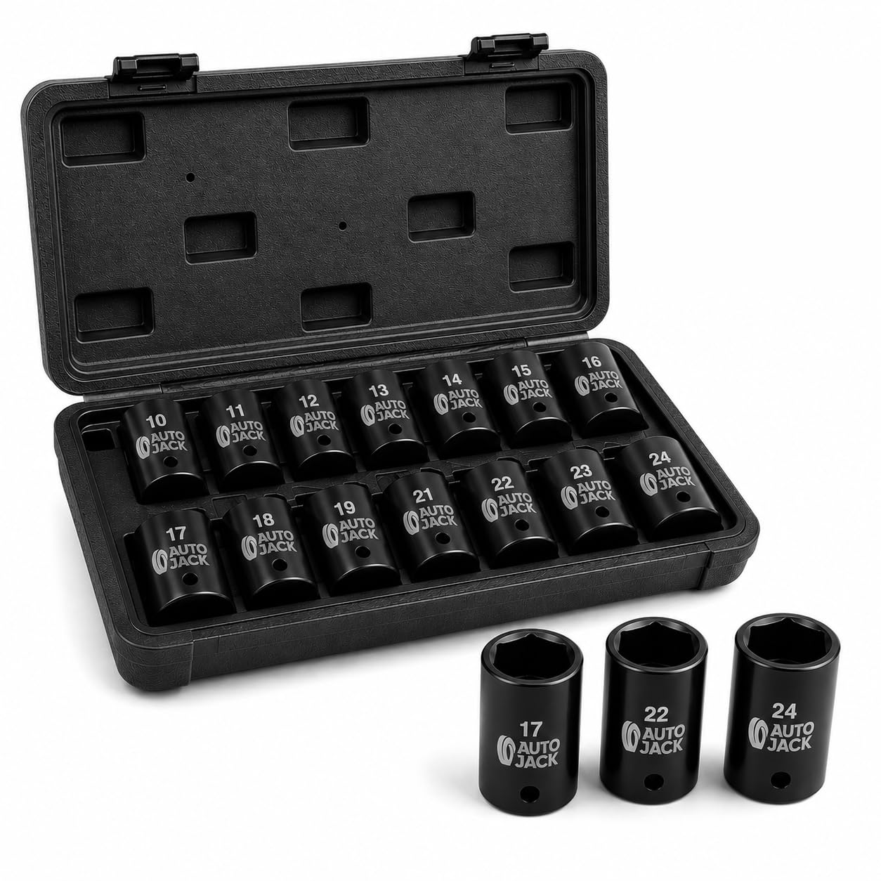 Autojack Heavy Duty 8Pc Impact Wrench Socket Adaptor 5060504000253