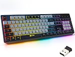 KLIM Blaze & Chroma Wireless Bundle – New – Gaming Keyboard and Mouse Combo – Responsive, Durable, Ergonomic – Backlit Keyboard – RGB Gaming Mouse – Long-Lasting Built-in Battery