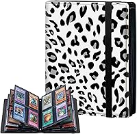 Vista 13 de Carpeta de tarjetas de 4 bolsillos con capacidad para 160 tarjetas, carpeta de álbum de coleccionista de libros de tarjetas para Yugioh, MTG, TCG