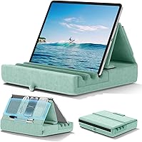 Vista 11 de KDD - Soporte de almohada para tablet, soporte plegable para iPad para regazo, cama y escritorio - Base para tablet con almohadilla suave y soporte