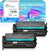 Clywenss 149A 149X Toner with Chip, Compatible with HP 149A W1490A W1490X 149X Toner Black for Laser Pro MFP 4102dw 4102fdn 4102fdw 4101fdw 4101fdn 4002dw 4002dn, Pack of 2