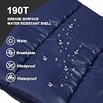 Northroad Mummy Sleeping Bag 14-59 ℉, 3 Season Warm & Cool Weather, Winter Spring Fall Lightweight Waterproof Washable Sleeping Bag for Camping Hiking Travel Hunting