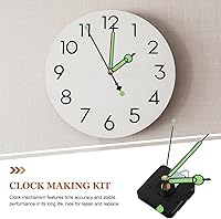 Vista 2 de DOITOOL 1 juego de repuesto de mecanismo de reloj, movimiento de reloj 3D con manecillas luminosas para relojes de pared de bricolaje, pantalla