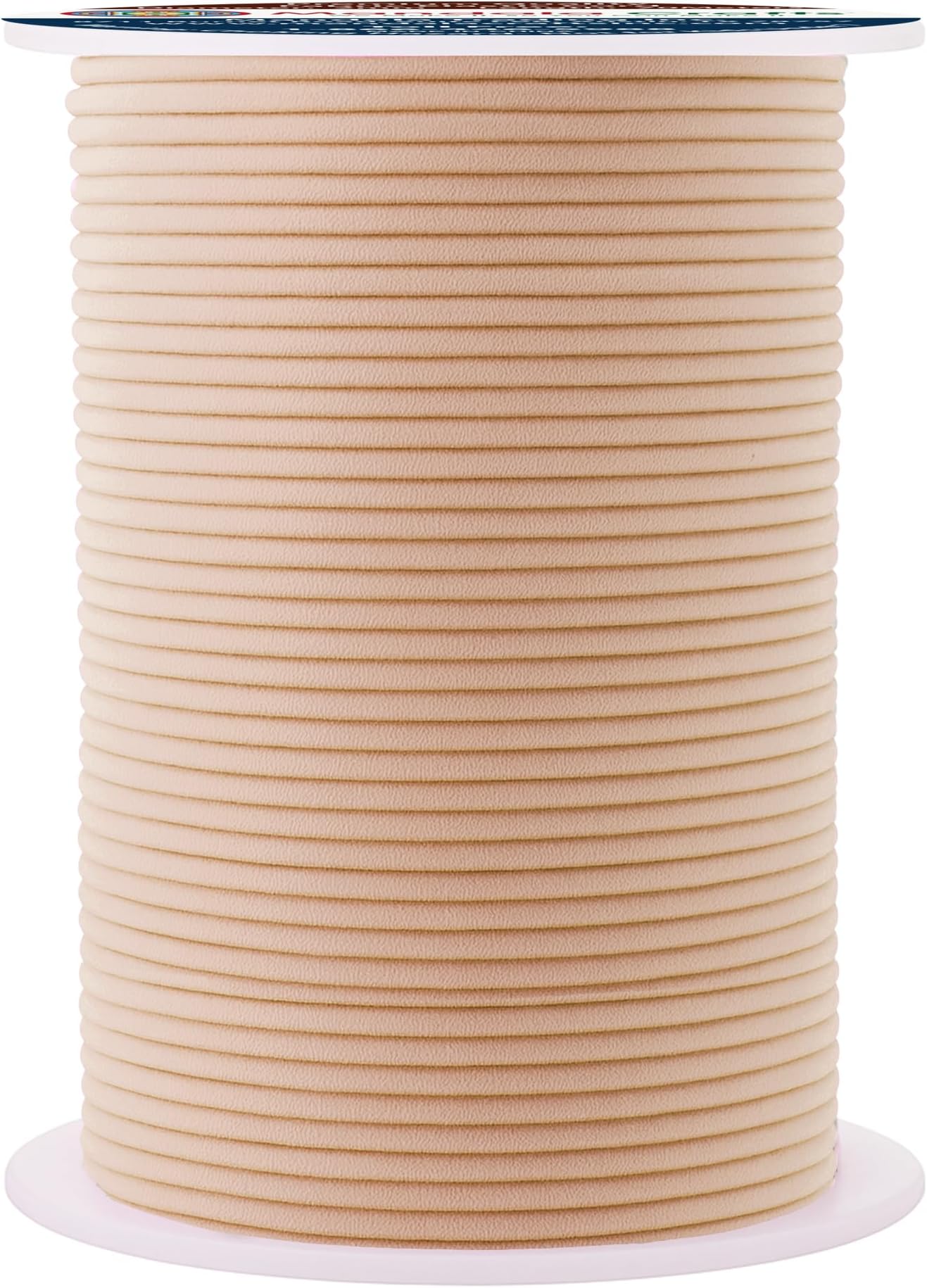 Mandala Crafts 2mm Nude Elastic Cord for Jewelry Making - 76 Yds Stretchy Cord Round Elastic Strings for Bracelets Making String - Stretchy String for Crafts Beading