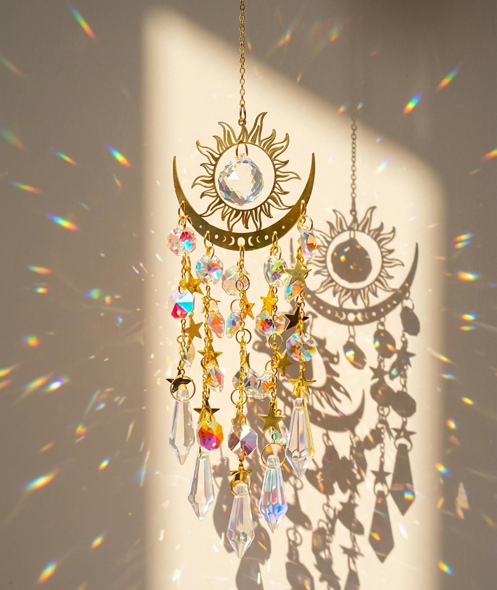Sun Catcher, 1Pcs suncatcher,37.7-Centimeter Long Ornament, Light Refracting Sun Catcher Crystals for Window Decoration, Indoor Hanging and Balcony Decor-picture-16