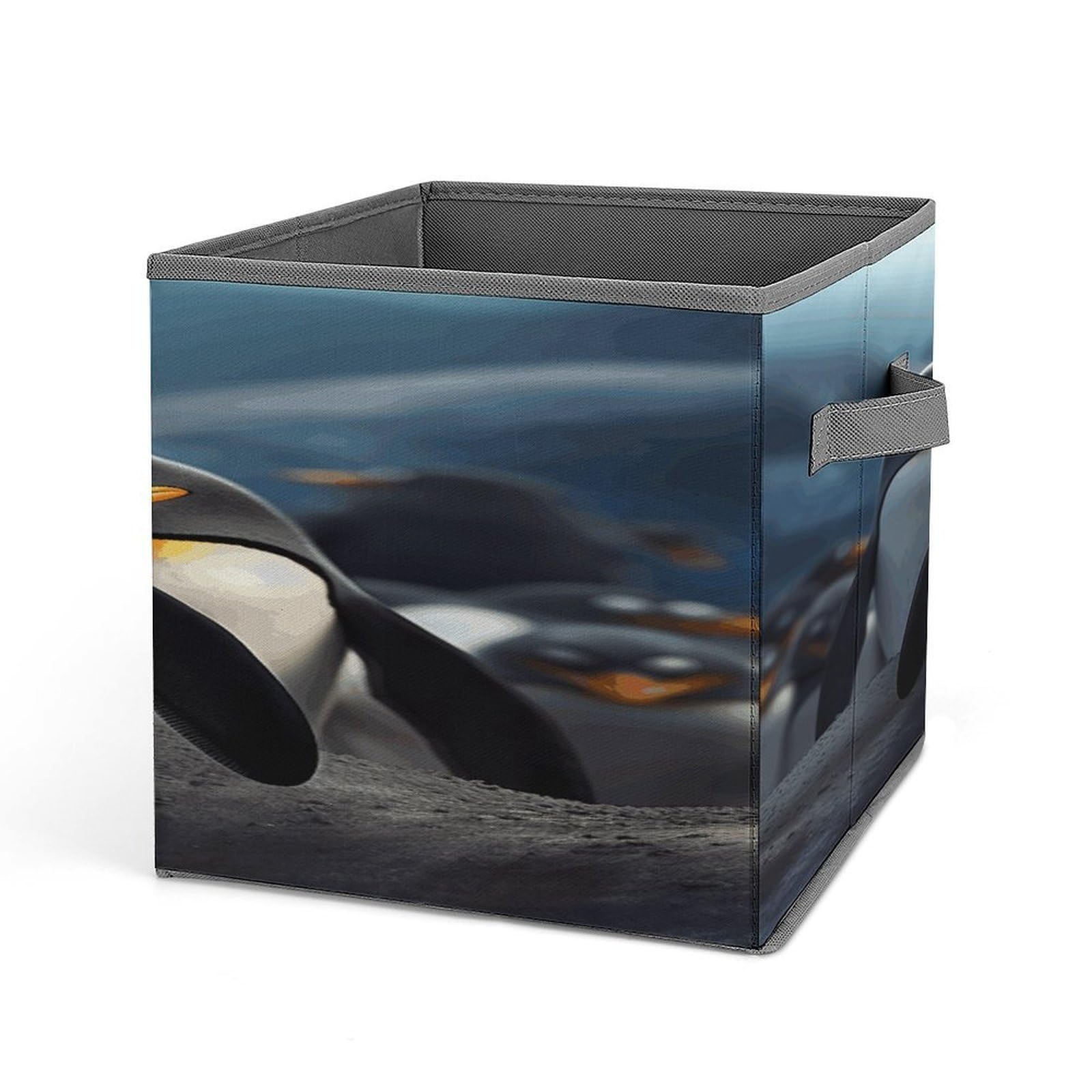 Fekiloot Style Funny Penguins Storage Bins Storage Baskets