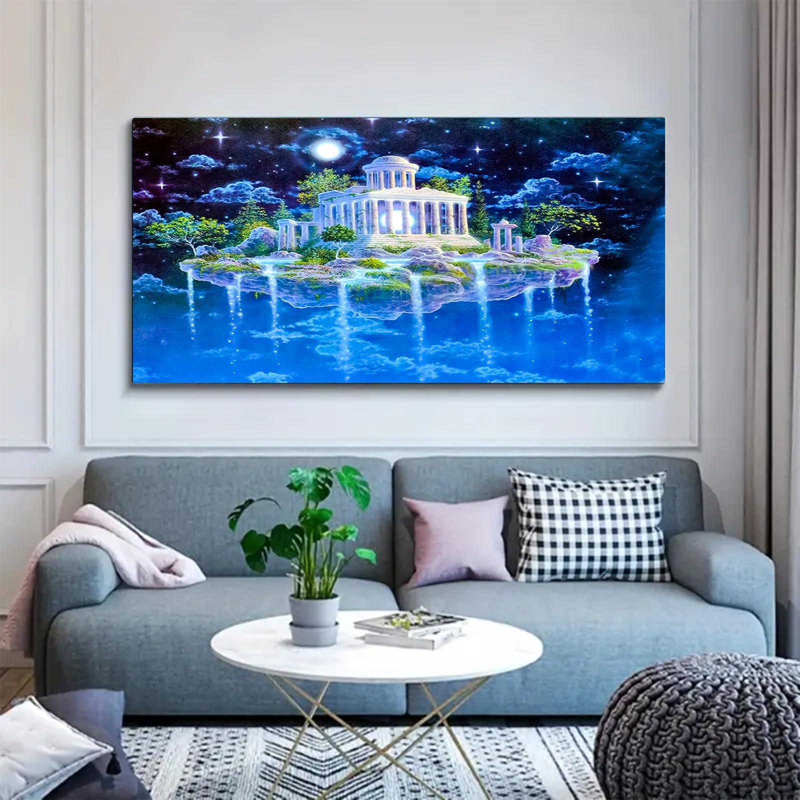 YALKIN 5D Diamond Painting Großes XXL 40x70cm Diamant Painting Bilder Hängender Garten Diamond Art Erwachsene Full DIY Diamant Kunst Malerei Stickerei Set Kreuzstich Bilder Home Wand Dekor