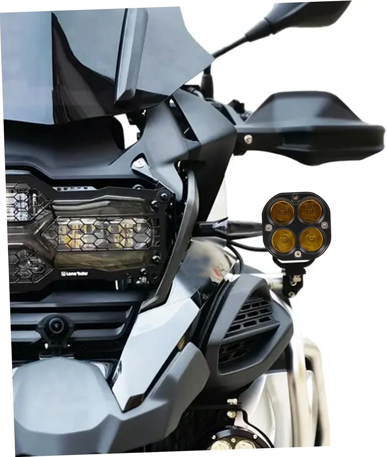 80v Motorcycle Led Fog Light Spotlight for Harsh Weather Compatible Various Motorcycle Models Easy Installation and Versatile Use