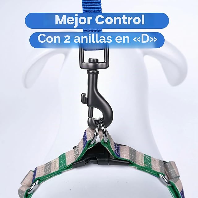 Foto 6 de 7 de Pawtitas Arnés para Perro Talla Extra pequeño arnés para Perros arnés sin tirones para Perros Multicolor XS…