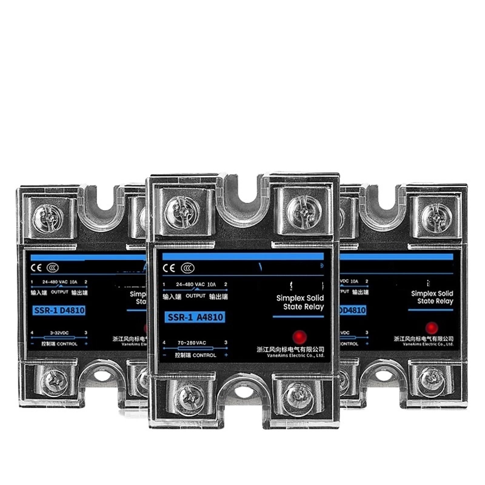 SSR-25DA SSR-40DA SSR-40AA SSR-40DD SSR 10A 25A 40A 60A 80A 100A DD DA Solid State Relay Module for PID Temperature Control(DD,SSR-40A) Control Relays