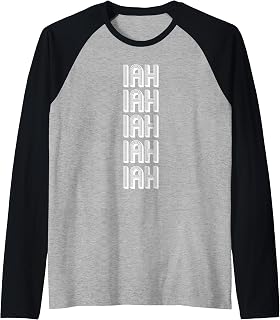 IAH Houston Airport Travel Raglan Baseball Tee