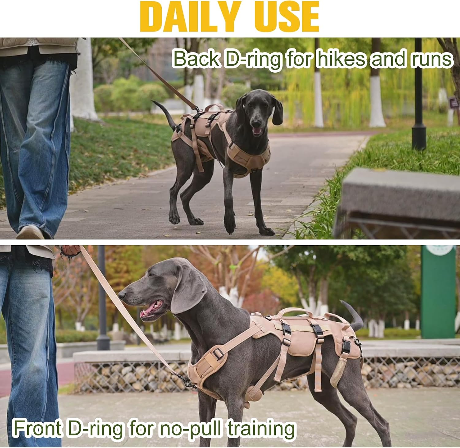 BINGPET Dog Lift Harness for Large Dogs,Full Body Support Rehabilitation Dog Sling Carrier with Handles,Reflective Multifunctional Mobility Assistance Vest for Senior Pets Joint Injuries,Arthritis,L