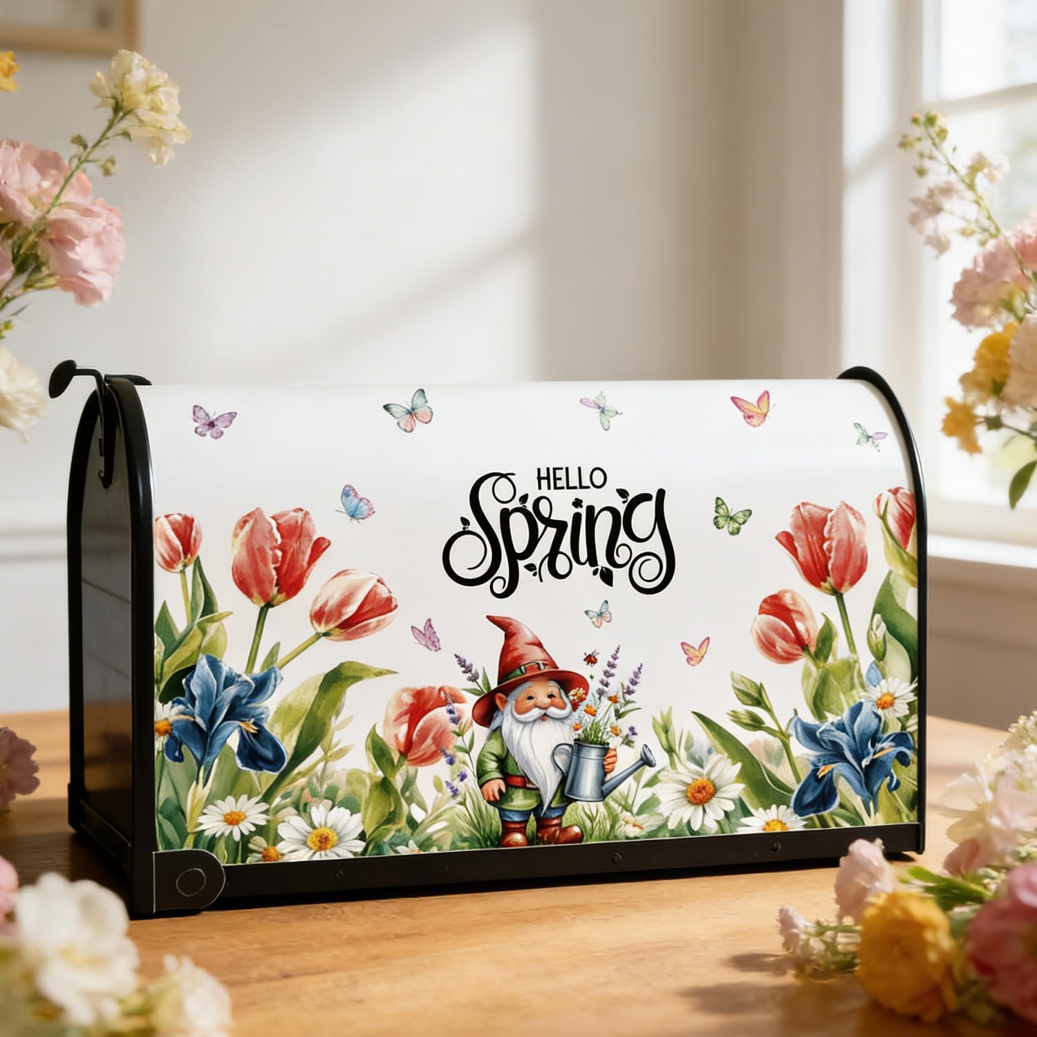 Magnetic Mailbox Covers Standard Size 18 ×21 Inch - 12 PCS Seasonal Spring Summer Fall Winter and Holidays Magnetic Mailbox Covers Wraps, Home Front Yards Garden Decor