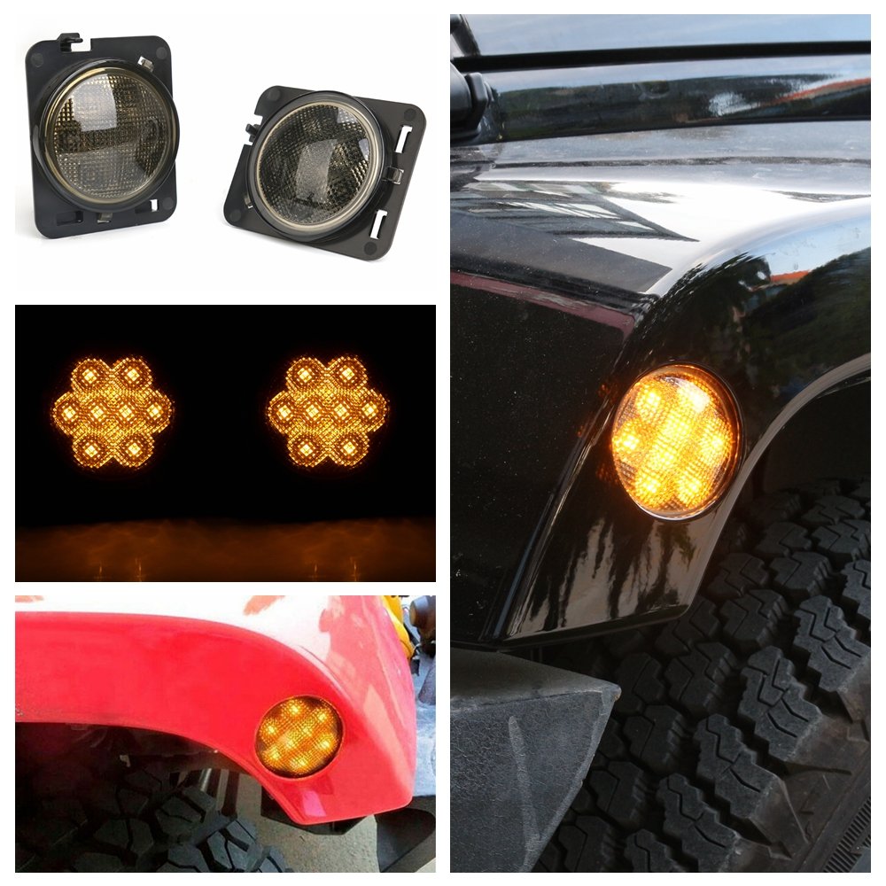 Amazon | Athiryサイドウインカー JEEP JK ラングラー 用 LED 