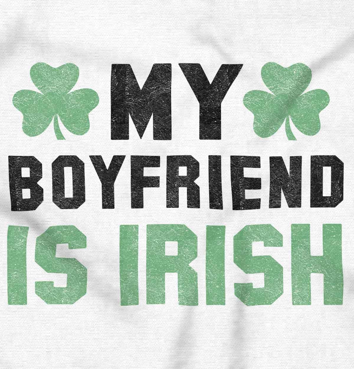 St Patricks Day Irish Boyfriend Zip Hoodie Sweatshirt Women