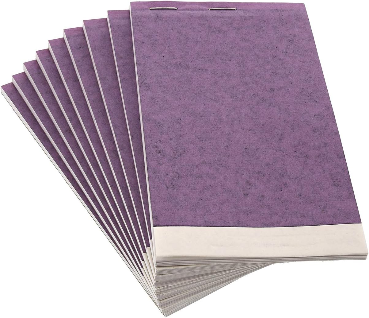 AmerCare Royal White Unlined Guest Check Paper Receipt Book, Carbonless Order Book, 1 Part Booked, Case of 100 Server Notepad Books