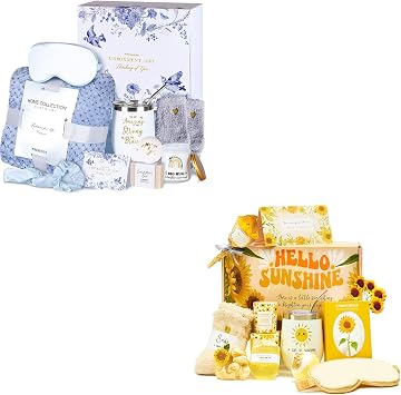 Care Package for Women, Sending Sunshine Sunflower Gifts for Women, Get Well Soon Gif Baskets After Surgery Recovery Chemo Cancer Gifts, Thinking of You, Christmas Gift Basket