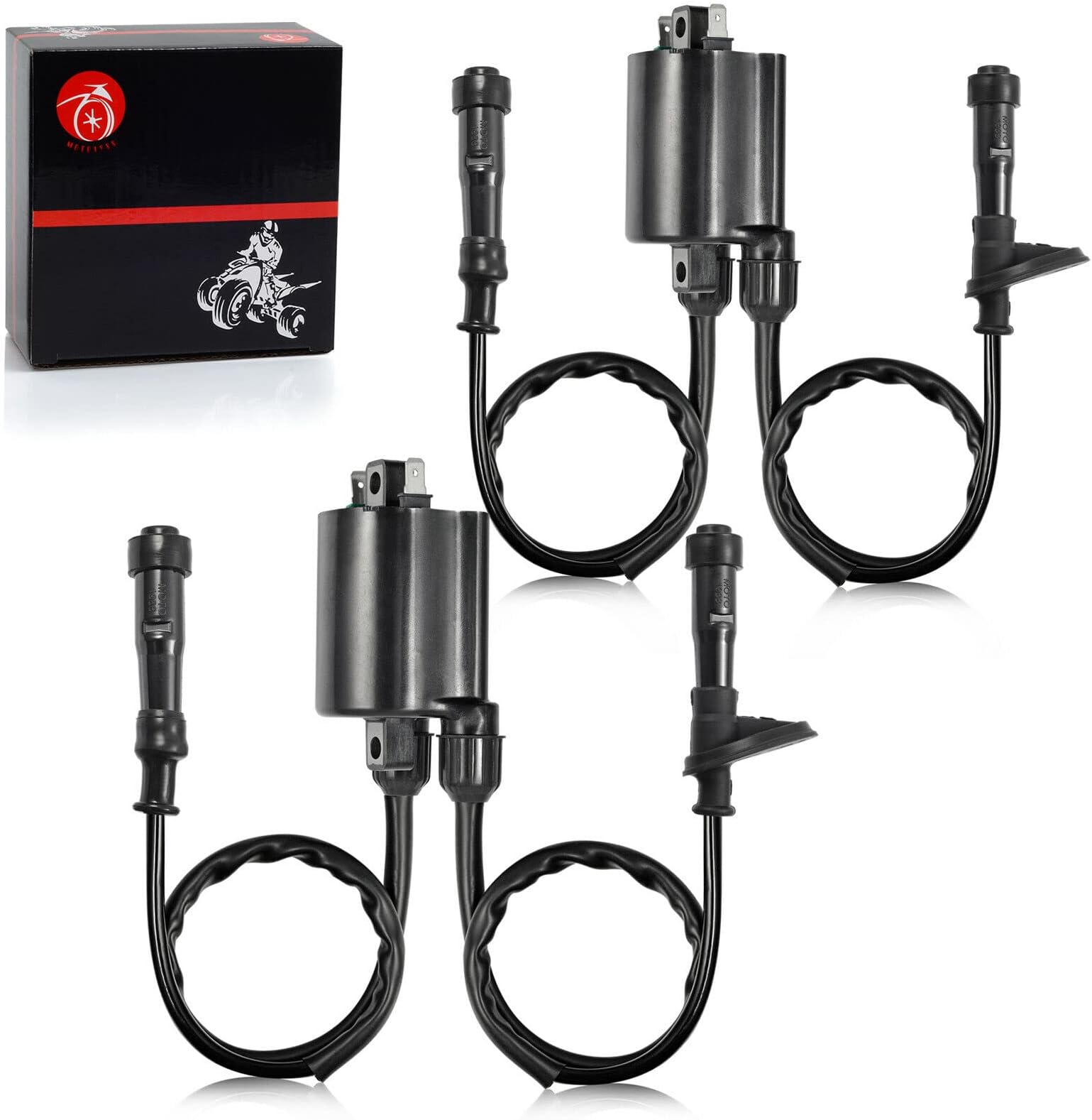 MOTO1988 2set of Ignition Coil & Spark Plug Cap For HONDA Shadow 750 Shadow ACE 750 Aero 750 Spirit 750 VT750 1998-2019