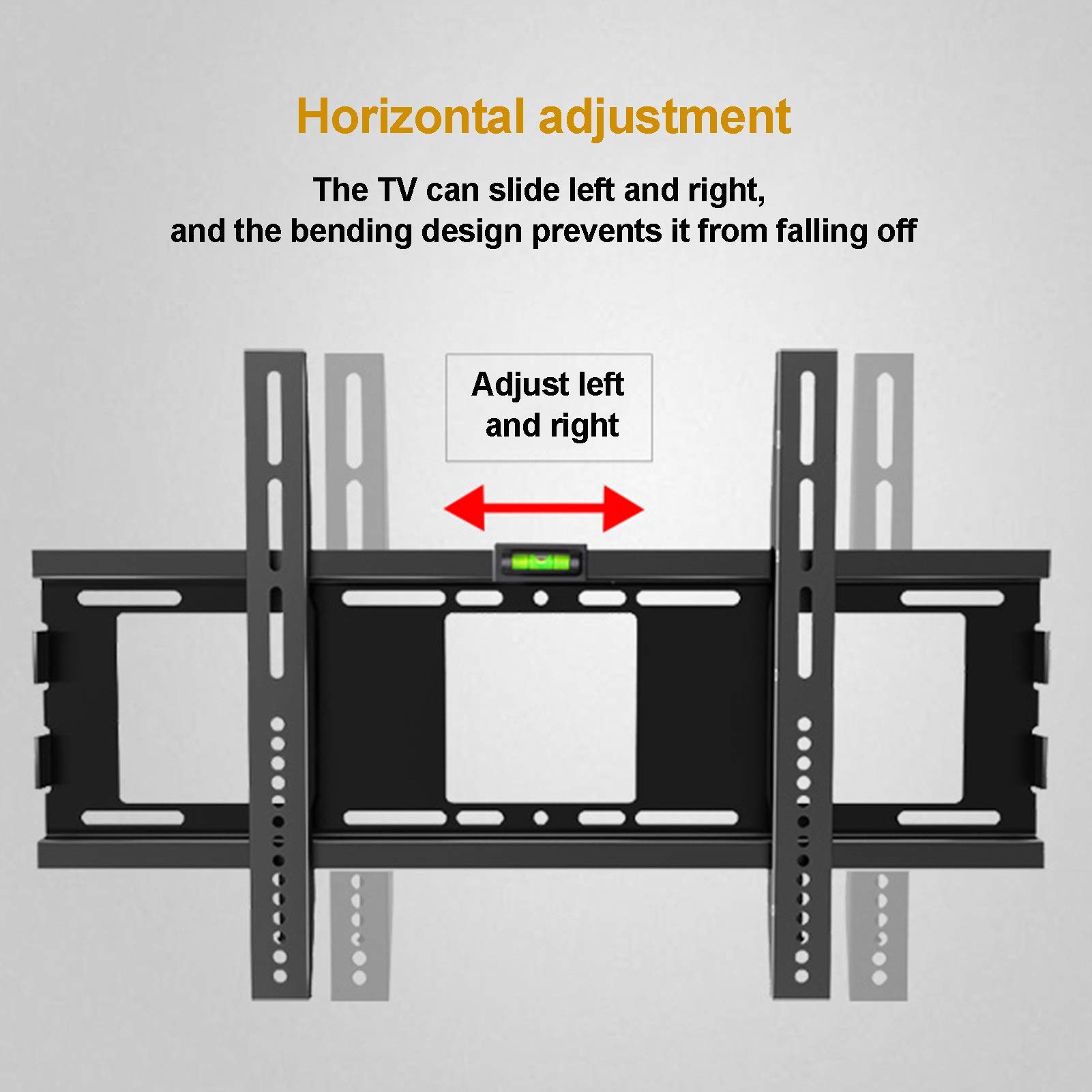 LIU- Soporte De Pared Fijo for TV, for La Mayoría De Televisores De Pantalla Plana LCD LED De 32-65 Pulgadas, VESA 600x400 Mm, Soporta hasta 50 Kg