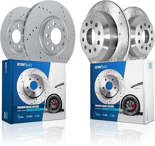 Miniatura 52 de Detroit Axle - Rotores de freno delanteros prémium de 13.97 pulgadas para Shelby GT500 2007-2012 - [3/21/2010-2012 Ford Mustang con frenos Brembo]