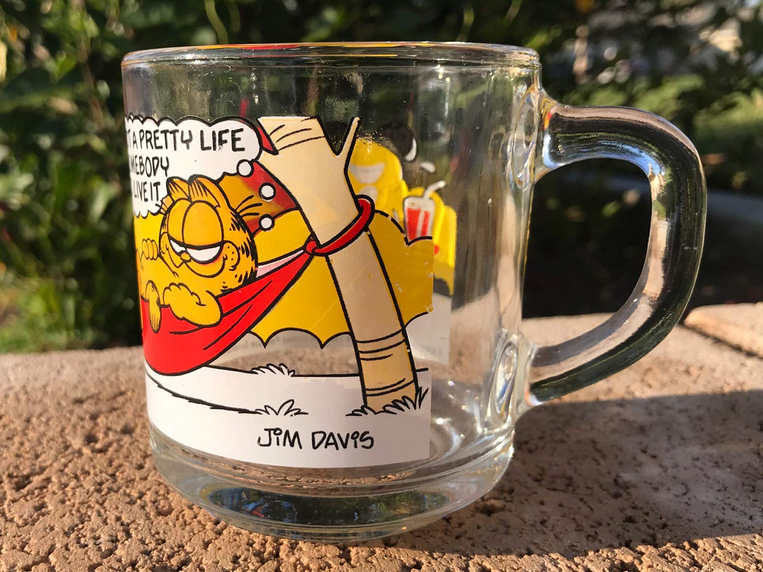 Amazon.com | McDonald Glass Garfield & Odie Coffee Mug 1978 Vintage  Collectible Jim Davis [Hammock]: Coffee Cups & Mugs