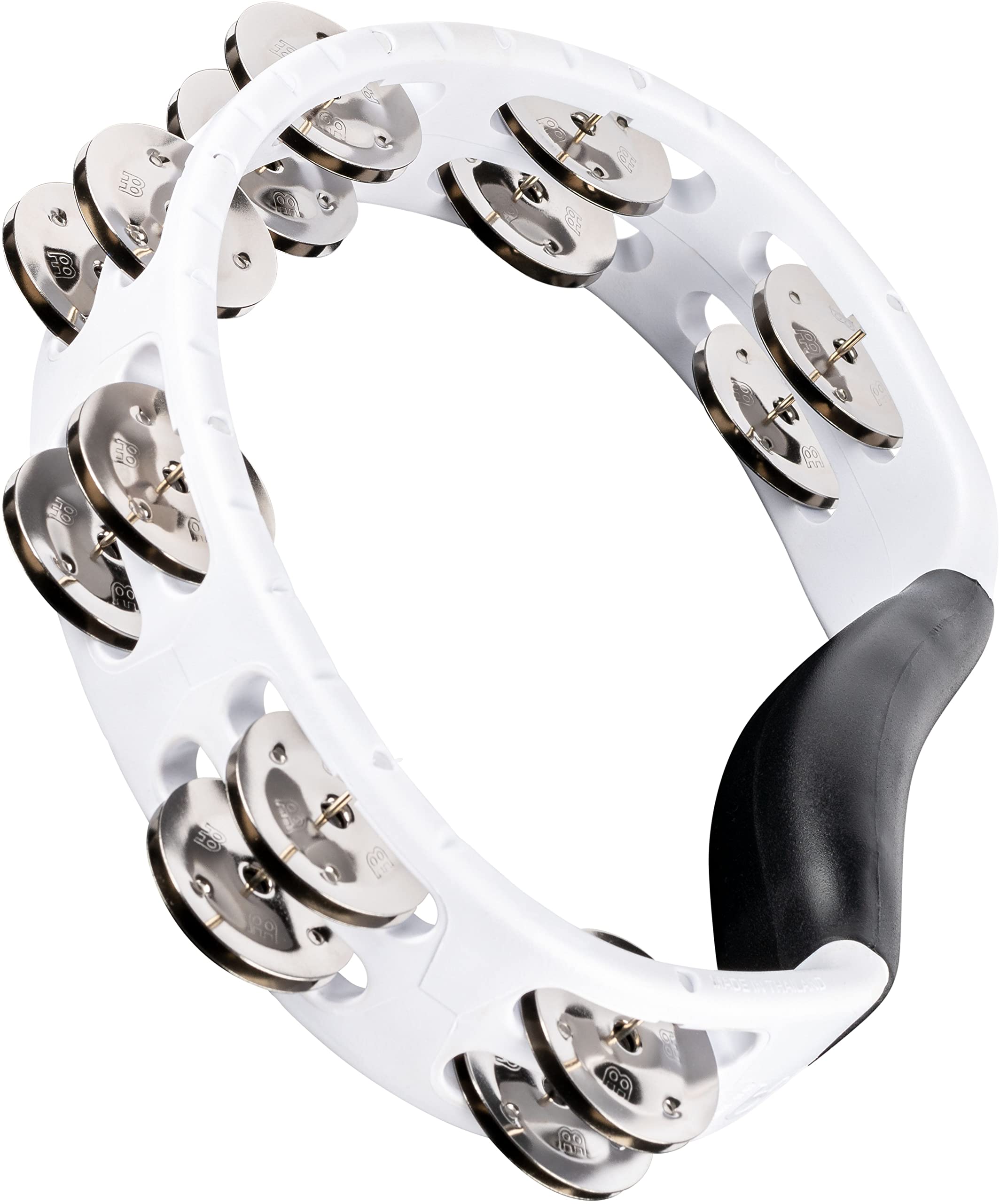 Meinl Percussion Headliner Hand Held ABS Tambourine, Schwarz (HTMT1WH)