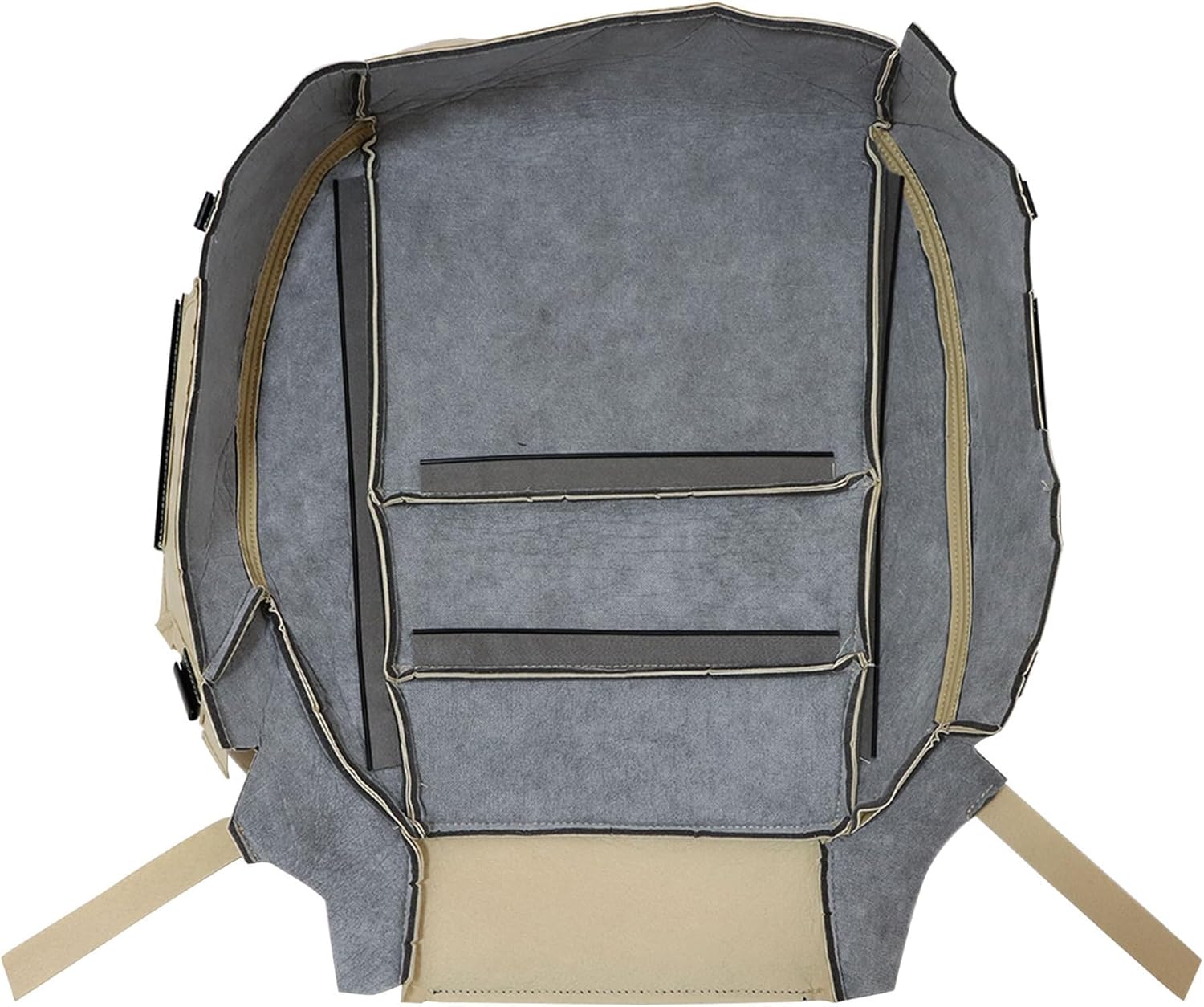 Driver & Passenger Bottom & Top Replacement Seat Covers Tan Compatible with Acura MDX 2007 2008 2009 2010 2011 2012