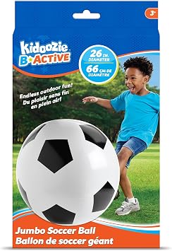 Kidoozie Jumbo Soccer Ball - Kick Up Giant Fun with Active Play - Perfect for Little Athletes Ages 3+